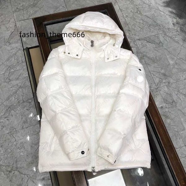 

mens luxury puffer jackets downs coats with nfc designer womens padded hooded outerwear parkas embroiled badge down windbreaker thick clothi, Black