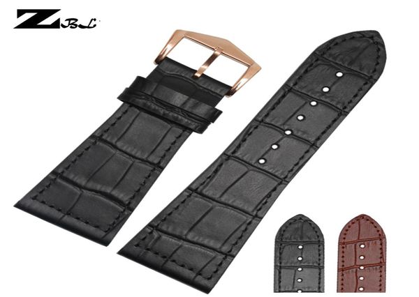 

26mm 30mm watch band genuine leather watch strap blackbrown band for fm6000h strap double head layer cowhide5054430, Black;brown