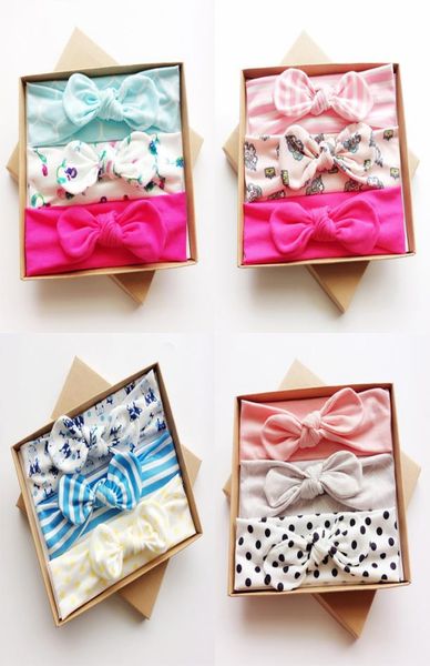 

infant girls printed big bow tie headbands head elastic cloth rabbit ears baby infant toddler pography props accessories boutiq4359689, Slivery;white