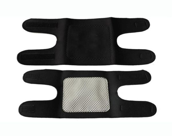 

elbow knee pads 2pcs magnetic therapy arm belt self heating brace winter sport warmer care support band pain relief strap bandag7654165, Black;gray