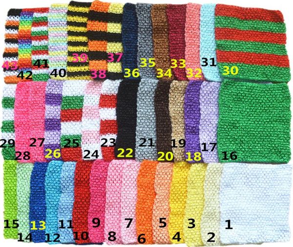 

33 color 9inch baby girl elastic chest wrap infant waffle crochet headband baby kids rayon tutu tube girl hairband 23 cmx20cm1327250, Slivery;white