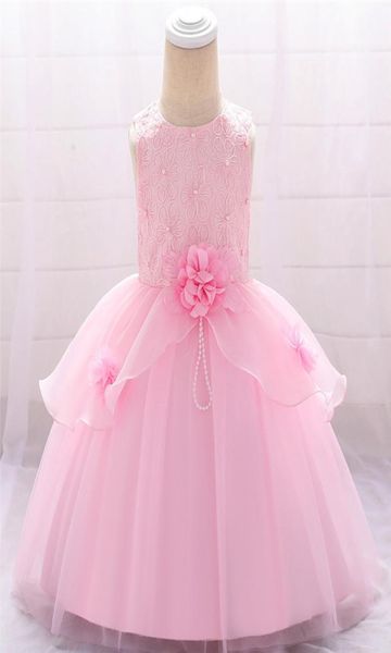 

flower toddler baby girl infant princess dress baby girl wedding dress lace tutu kids party vestidos for 1st birthday j1906193302573, Red;yellow