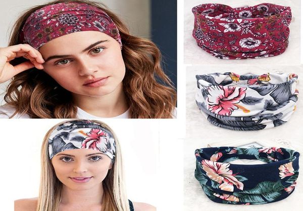 

dhl women elastic yoga headband printing running hairband turban outdoor gym wide sweatband sport fitness bandage fashion hea2751682, Slivery;white