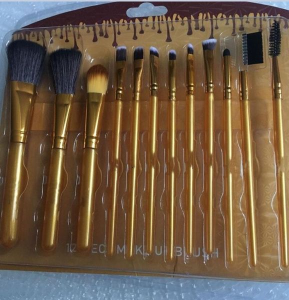 

new makyl makeup brush foundation powder blush eyeliner makeup brushes high tech make up tools 12pcsset christmas gift5053666