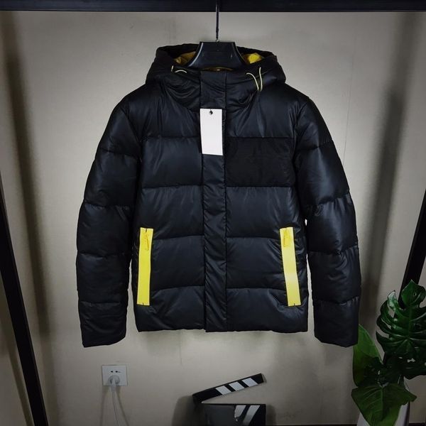 

new all-in-one hooded high-efficiency warm cotton jacket., Black