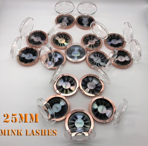 

25mm false eyelashes whole thick strip 25mm 3d mink lashes custom packaging label makeup dramatic long mink lashes4566448