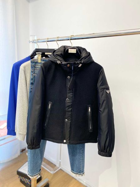 

autumn and winter new men's down jacket, soft and comfortable fabrics, the upper body version is excellent, warm and stylish, simple an, Black