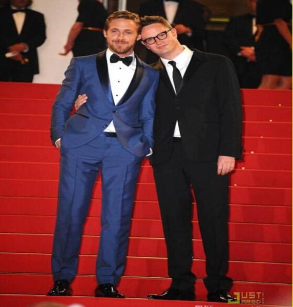 

new 2020 design men blue wedding groom tuxedos man suit slim fit groomsman bridegroom suits jacketpantstievest 7948265593, Black;gray
