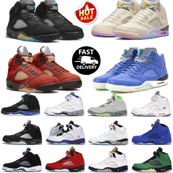 

jumpman 5 5s basketball shoes fire red oreo 5 white sail dark green bean concord racer raging bull red black metallic bluebird safety traine