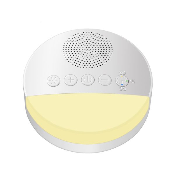 

baby monitor camera abs white noise machine reusable mini battery powered memory function dc 5v house sleeping sound player 230701