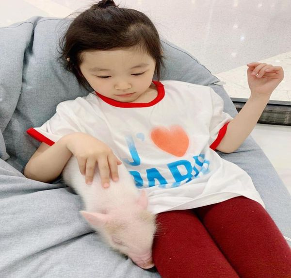 

kids tshirt summer fashion children short sleeve white t shirt toddler girl boys clothes8766417, Blue
