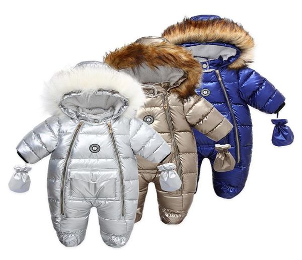 

baby new winter warmer thicker pu fur collar rompers newborn boys girls christmas 024m romper toddle infant bodysuit children one6170659, Blue