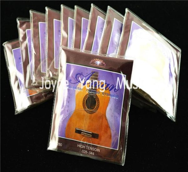 

10 sets of aman a280 clear nylon classical guitar strings 1st6th 028044 hign tension strings7668395