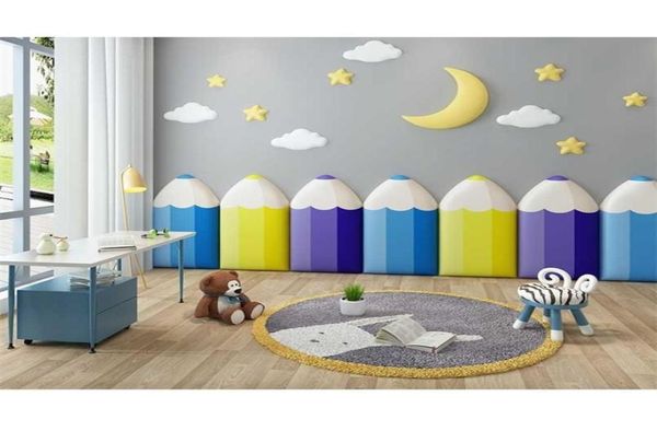 

children039s room anticollision wall sticker soft pack selfadhesive kindergarten wall decoration soft pack wall sticker 211109250364