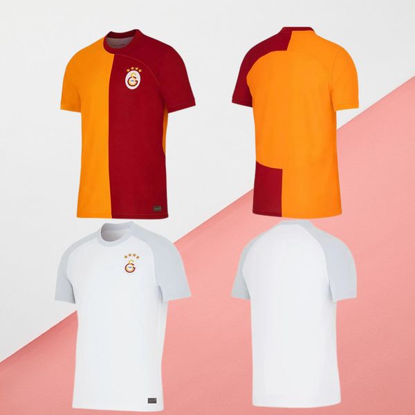 

23/24 galatasaray soccer jerseys 2023 home gomis cigerci belhanda fernando feghouli sneijde oztekin man kids shirt third away football unifo, Black;yellow