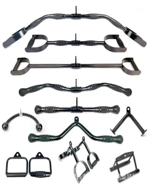 

gym home pully cable machine attachments biceps triceps blaster tundefinedbar handle grip for pull down rope rowing machine accessories15411