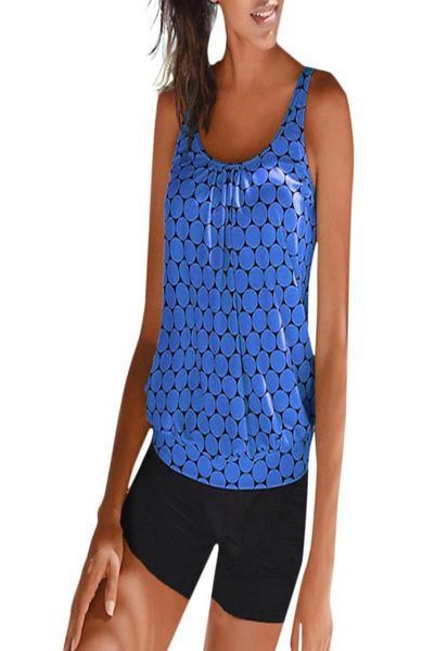 

tankini two piece swimsuit female bikinis women swimwear female plus size shorts push up bathing suit beach print bathers 5312147490