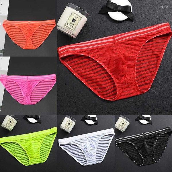 

underpants ice silk men underwear brief seamless transparent -3xl briefs bulge low rise lingerie mesh fashion male shorts solid colorizt9, Black;white