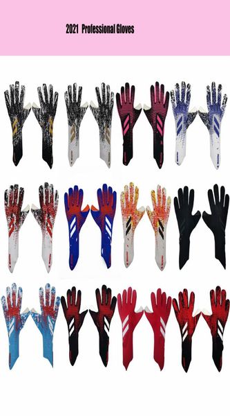 

2021 new size 8 9 10 professional goalkeeper soccer goalie gloves football antislip gloves sports gloves3806720, Black
