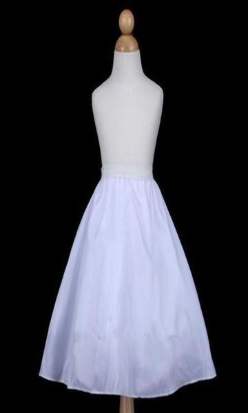 

four layers child dress slip flower girl dress petticoat puffy skirt special occasion dress8739867, White