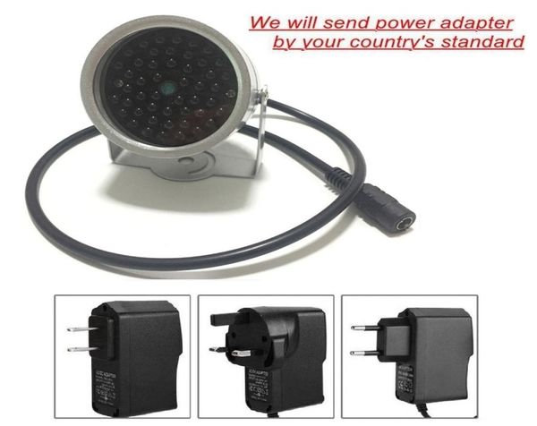 

waterproof no red light 48 led illuminator light cctv ir infrared 940nm night vision outdoor metal lamp for cctv camera wifi camer1430506