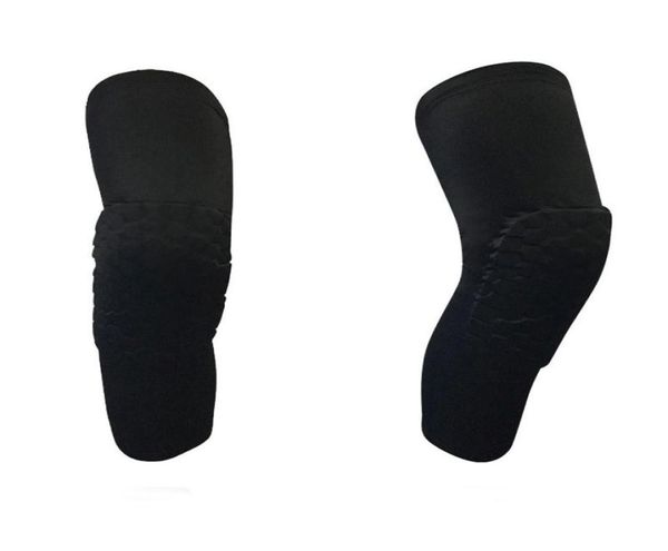 

honeycomb basketball knee pads sport volleyball football safety training kneecap eva support protector leg warmers7872424, Black;gray