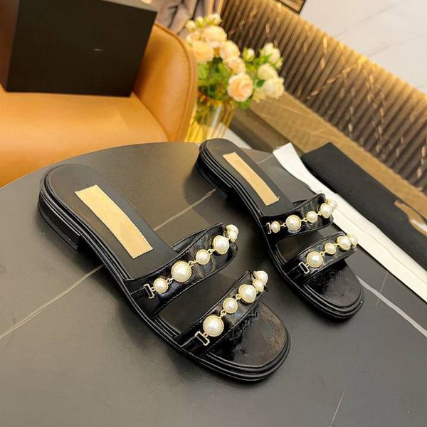 

channel shoes designer channel sandals leather platform slippers women ccity slide classic flip-flops summer fashion