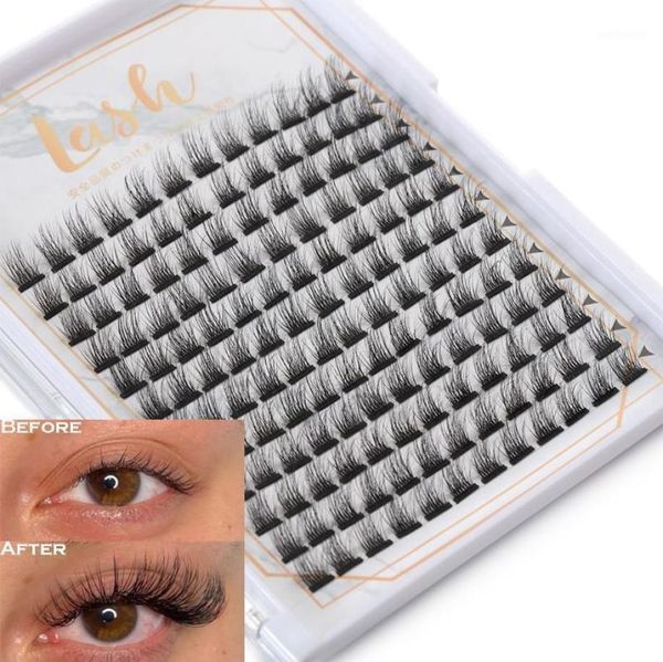 

false eyelashes dramatic bundles eye lashes c curl volume individual dovetail segmented diy clusters9012111