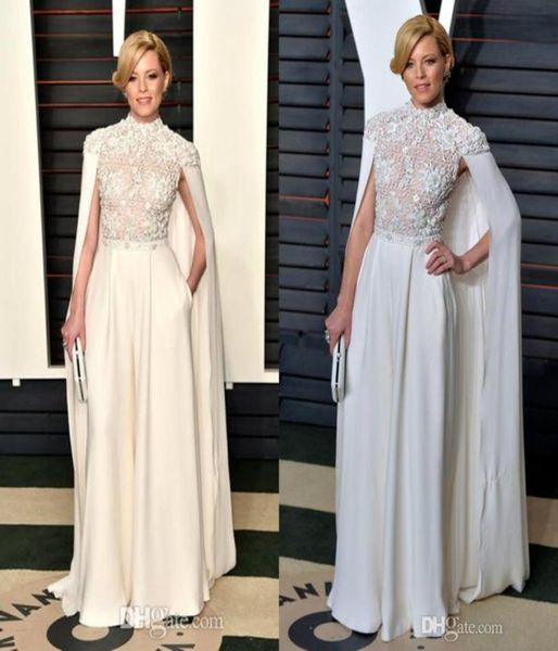 

2019 jumpsuits evening dresses with wraps lace appliques sleeveless prom gowns custom made floor length aline special occasion dr8826294, Black;red