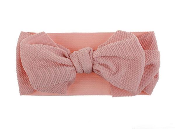

10 colors fashion baby girls big bow headbands elastic bowknot hairbands headwear kids headdress head bands newborn turban head wr3853366, Slivery;white