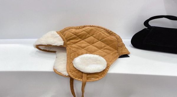 

fashion cotton luxury letter bucket hat winter antifog girl windproof warm ear cap bowler cap hats women winter hats snowflake sk2872942, Black;white