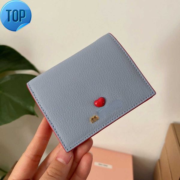 

brand designer change coin purse wallet handbag support return and exchange miao's genuine cowhide sweet love girl leather short wallet