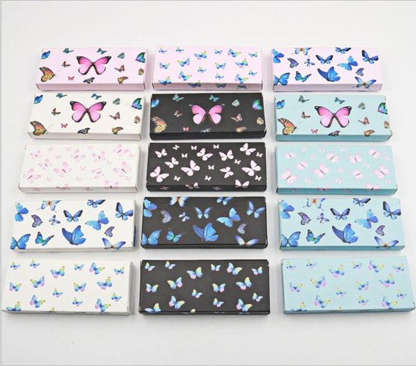 

100pcslot rectangle shape butterfly lash boxes packaging for mink lashes paper material whole eyelashes box case empty3405688