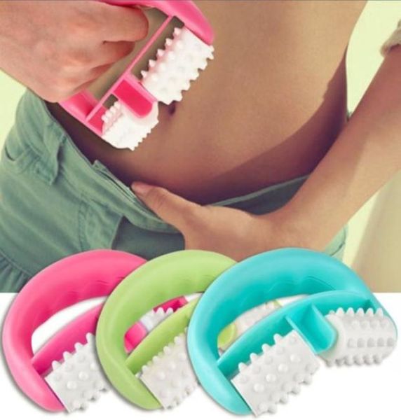 

health care handle rubber muscle pain relief cellulite rollers body massage thorns plastic fancinating manual massager roller8976293