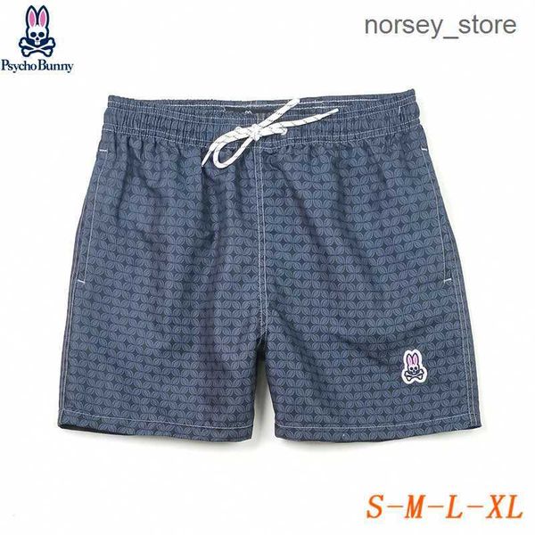 

beach pants skeleton rabbit psycho bunny flower surfing shorts quick dried men's home a16n, White;black