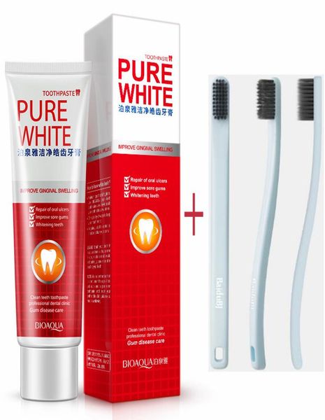 

bioaqua teeth whitening toothpaste cranberry mint gum care toothpaste remove teeth stains bad breath deep clean oral hygiene1128979