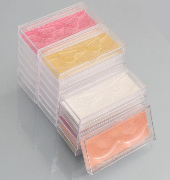 

bulk 20pack whole lash case eyelash packaging box lash boxes packaging glitter sliding plastic case with clear trays holder1656341