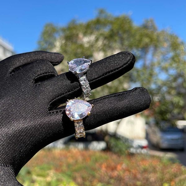 

cluster rings bubble letter heart for women iced out finger charms pink color hip hop fashion drop shipping products 2023 trends 230620, Golden;silver