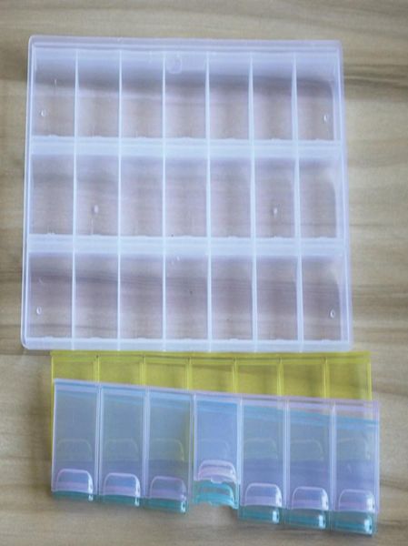 

7 days weekly box tablet storage case container 21 cells box5383089
