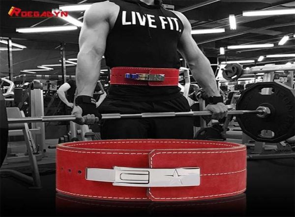 

roegadyn gym body belt waist trainer dip gym belt for men waist support leather weight lifting belt gym back support fitness 220105436828, Black;gray