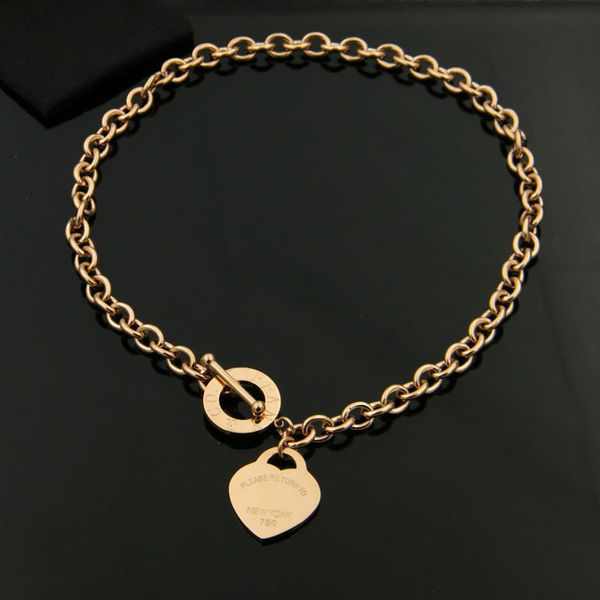 

necklaces designer womens necklace heart necklace clover necklace chains for men pendants t necklace 18k gold plated gift luxury jewelry des, Silver