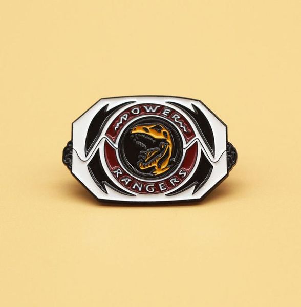 

mighty morphin power rangers metal cartoon brooch backpack interesting enamel pins backpack hat bag decorate badges2031290, Blue