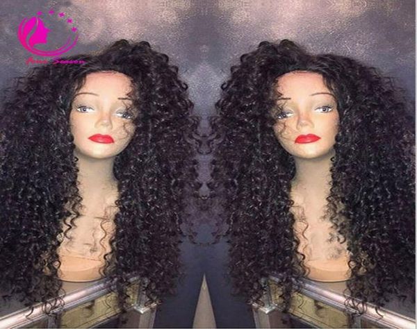 

full lace human hair wigs 180 density glueless lace wigs for black women brazilian virgin lace front wigs with baby hair ship7791368, Black;brown