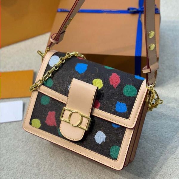 

yayoi women crossbody yk dauphine shoulder bags handbag l mini capucines shoulder m46432 painted x classic m21750 handle bag dots hand-paint