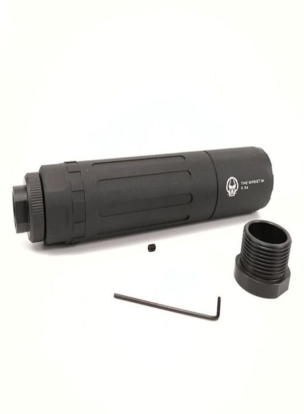 

tactical toy silenceco airsoft 14mm ccw thread metal the ghost m suppressor dummy for gel ball blaster airsoft aeg gbb decorate2793601389