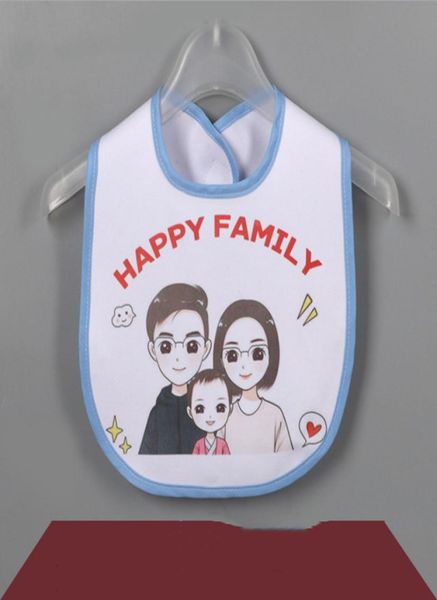 

sublimation blank baby bib diy thermal transfer burp cloths waterproof kid product 5 colors yhm716zwl2496257