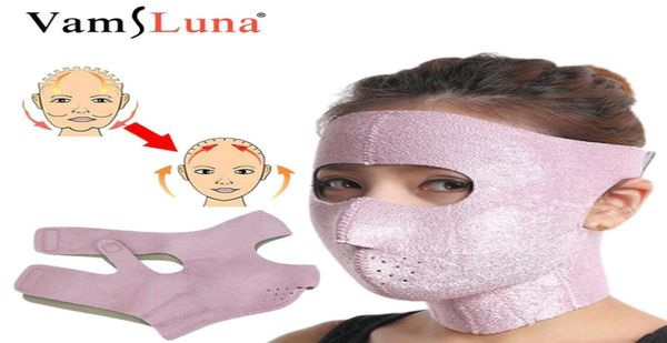 

3d small face v shaped slimming mask full face shaper lifting firming thin masseter facial beauty care tool2640612