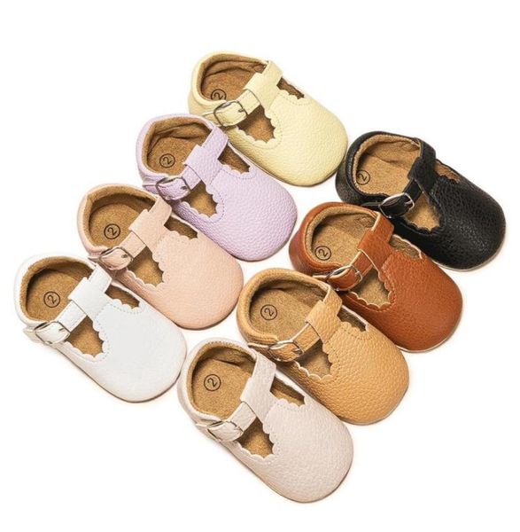 

first walkers baby shoes leather boy girl rubber sole antislip multicolor toddler born crib1500869