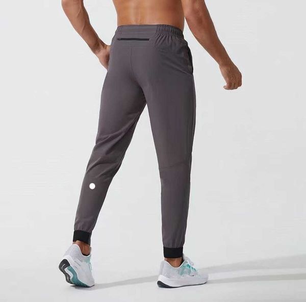

lulus men pants yoga outfit longjogger sport quick dry drawstring gym pockets sweatpants trousers mens casual elastic waist fitness man brea, Black