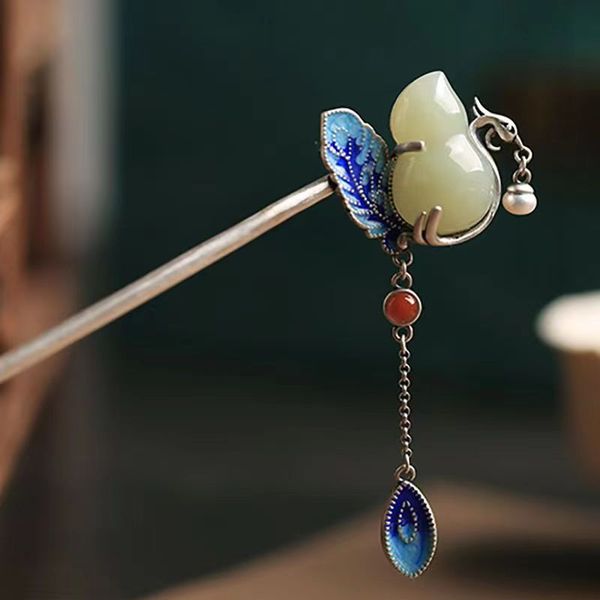 

sterling silver necklace women's longevity lock vintage palace fashion pendant chinoiserie style short clavicle snake bone chain